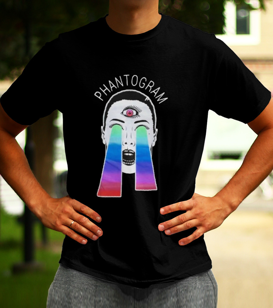 Phantogram Psychedelic Laser Eyes Third Eye Design T-Shirt
