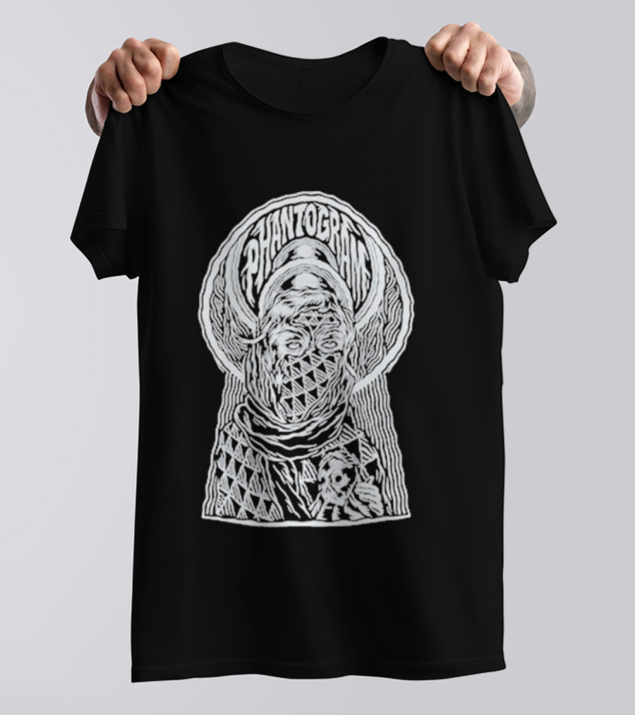 Phantogram Tom Newell Triangular Pattern Optical Illusion T-Shirt