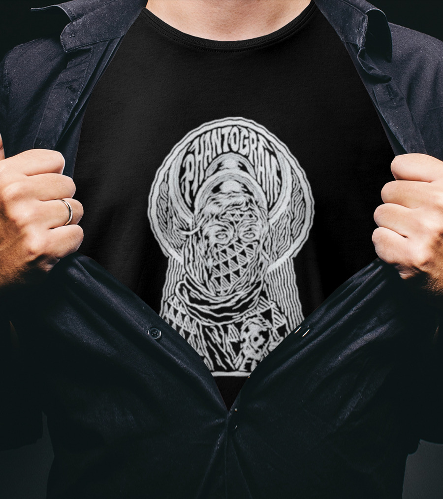 Phantogram Tom Newell Triangular Pattern Optical Illusion T-Shirt