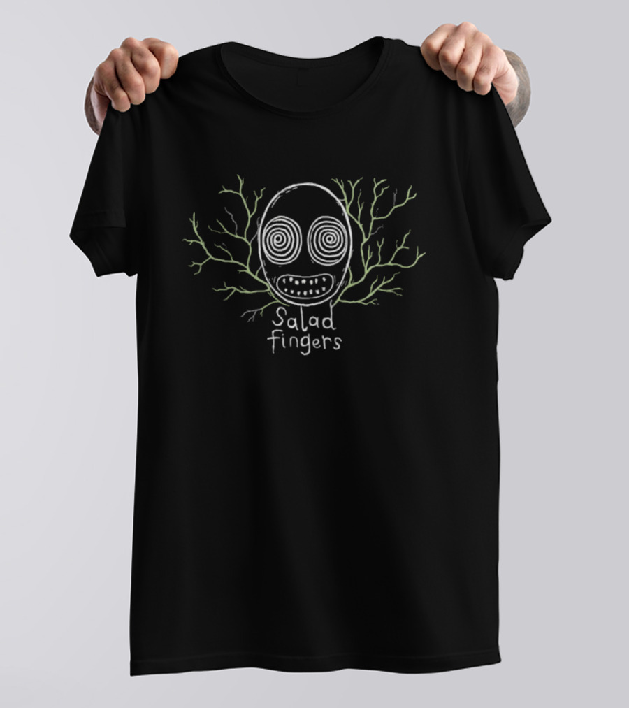 Salad Fingers Creepy Face With Branches T-Shirt