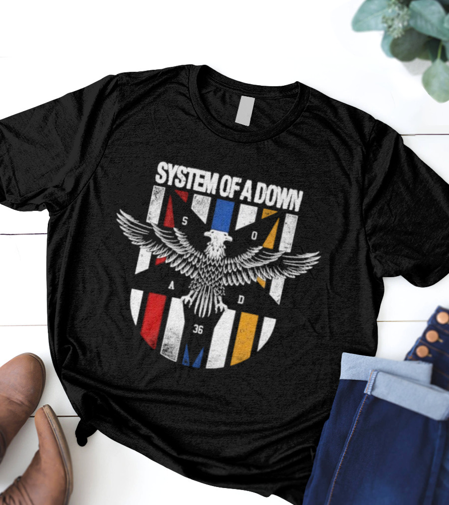 System Of A Down Eagle 5036 Colors T-Shirt