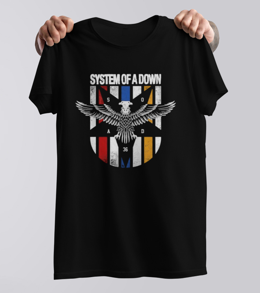 System Of A Down Eagle 5036 Colors T-Shirt
