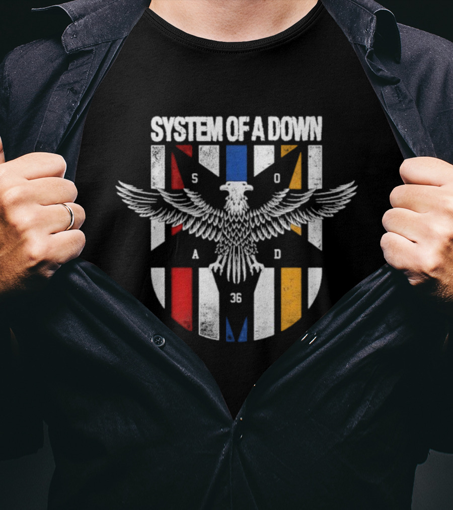 System Of A Down Eagle 5036 Colors T-Shirt