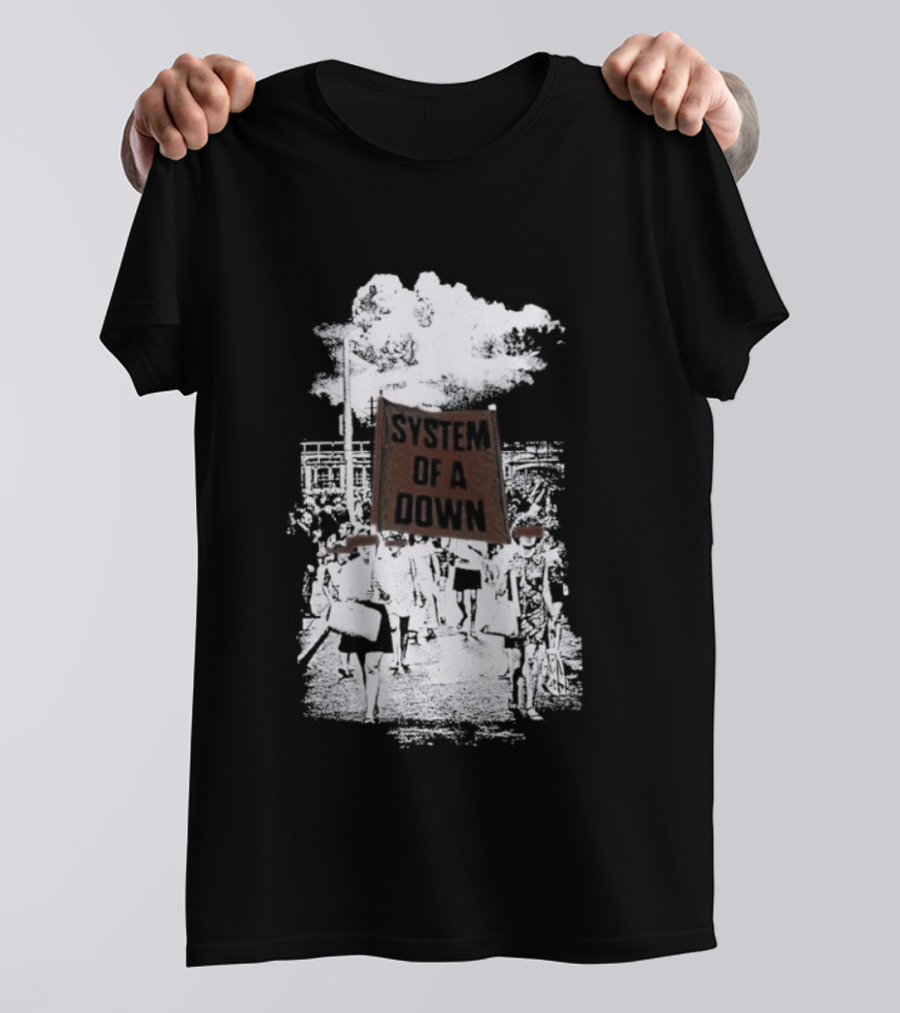 System Of A Down Red Flag Band Tribute T-Shirt
