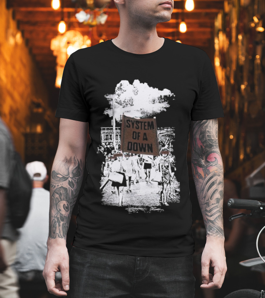 System Of A Down Red Flag Band Tribute T-Shirt