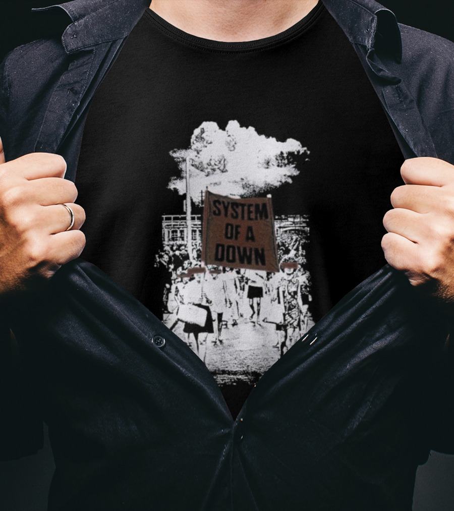 System Of A Down Red Flag Band Tribute T-Shirt