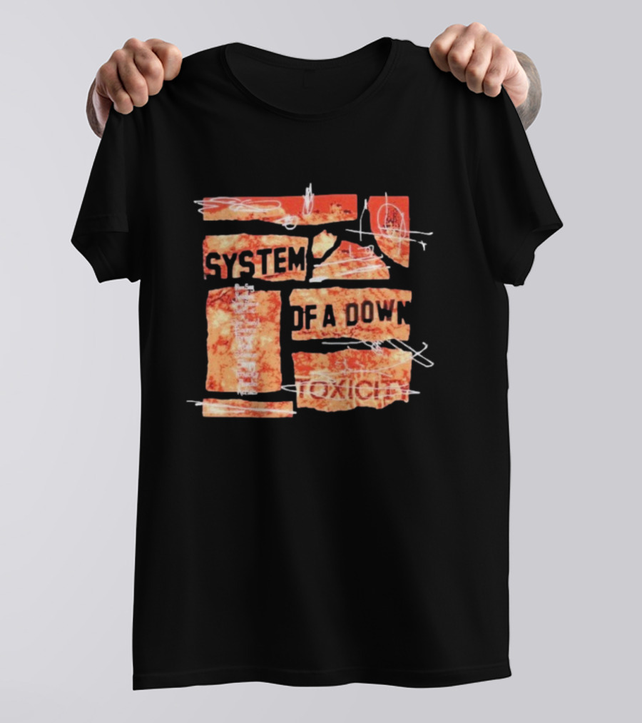 System Of A Down Toxicity Tracklisting Album Cover Elements T-Shirt