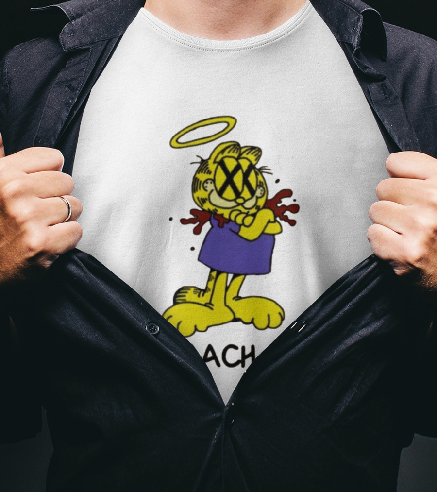 Stomach Book Cartoon With Halo And Cross-eyed Expression T-Shirt