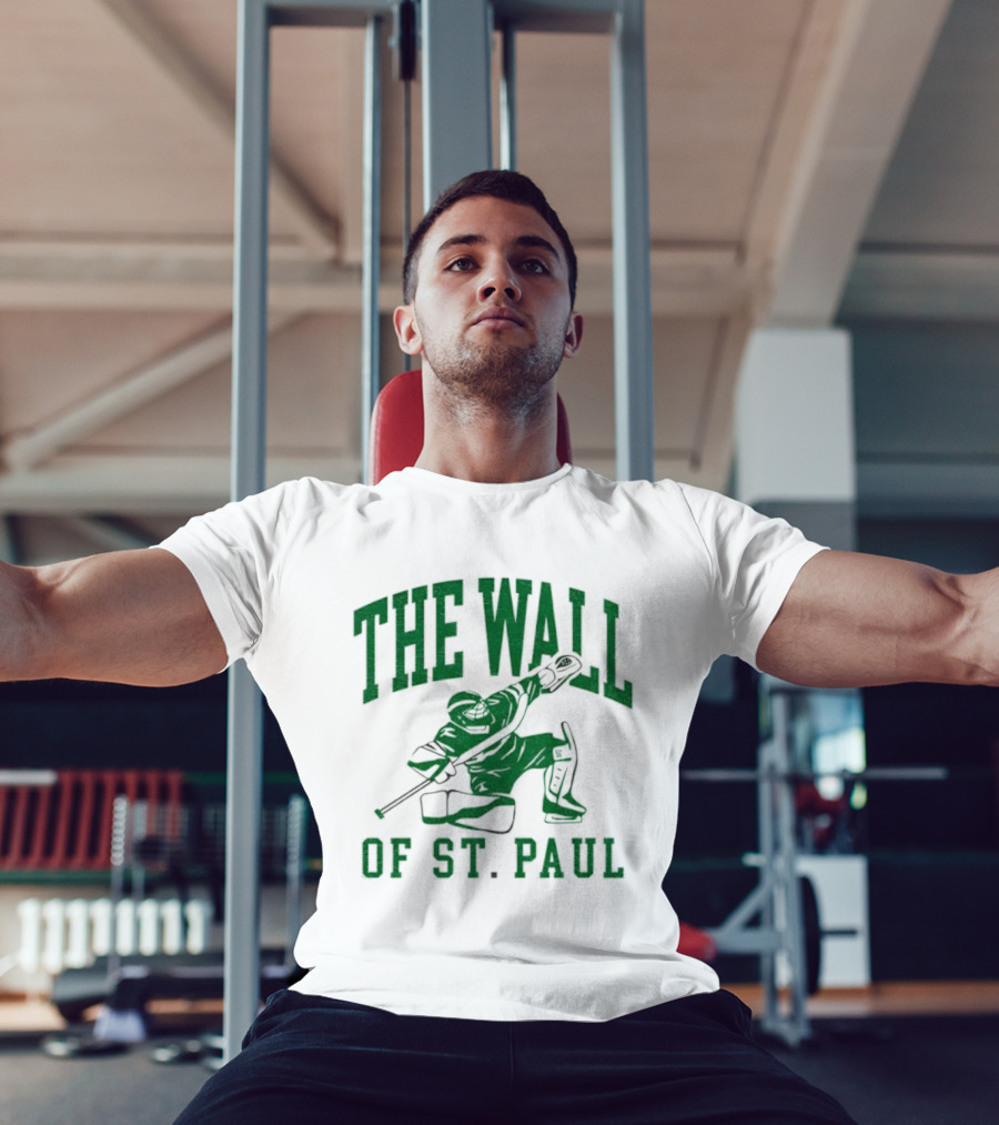 The Wall Of St. Paul Hockey Goalie Iconic Sports Design T-Shirt
