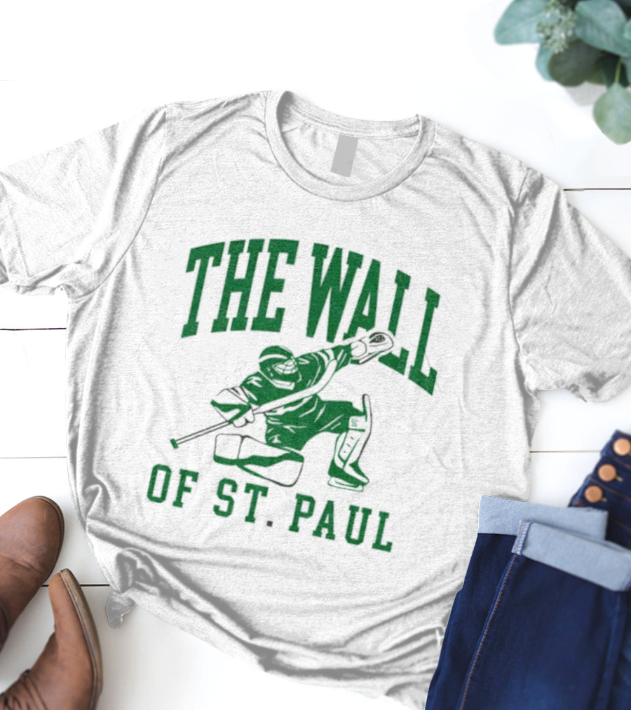The Wall Of St. Paul Hockey Goalie Iconic Sports Design T-Shirt