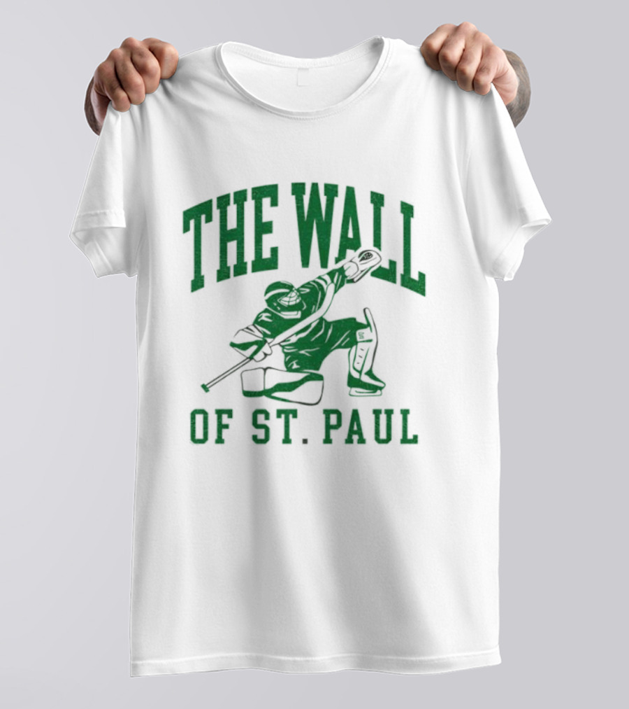 The Wall Of St. Paul Hockey Goalie Iconic Sports Design T-Shirt