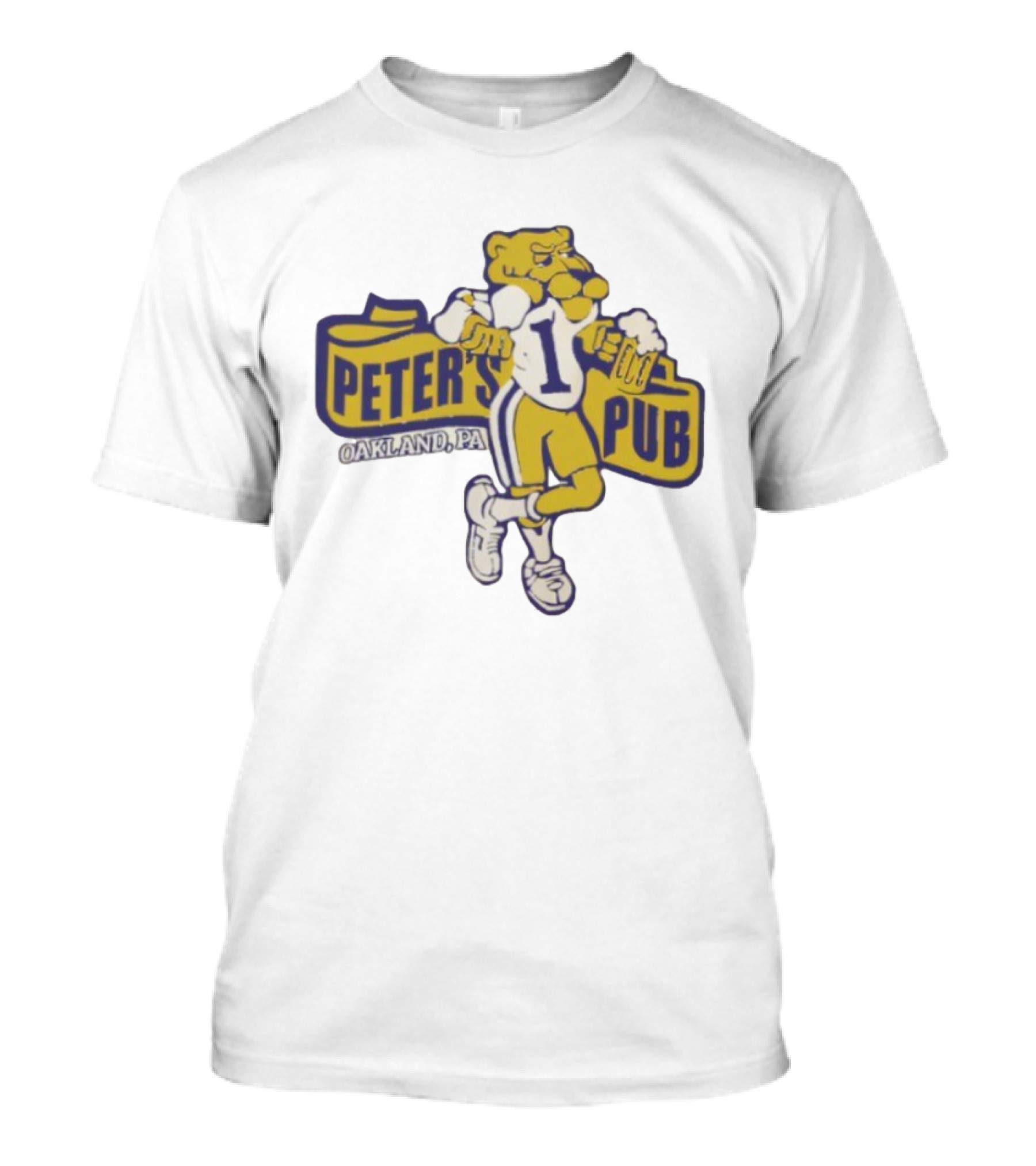 Peter's Pub Oakland PA Mascot Number One With Beer Stein T-Shirt