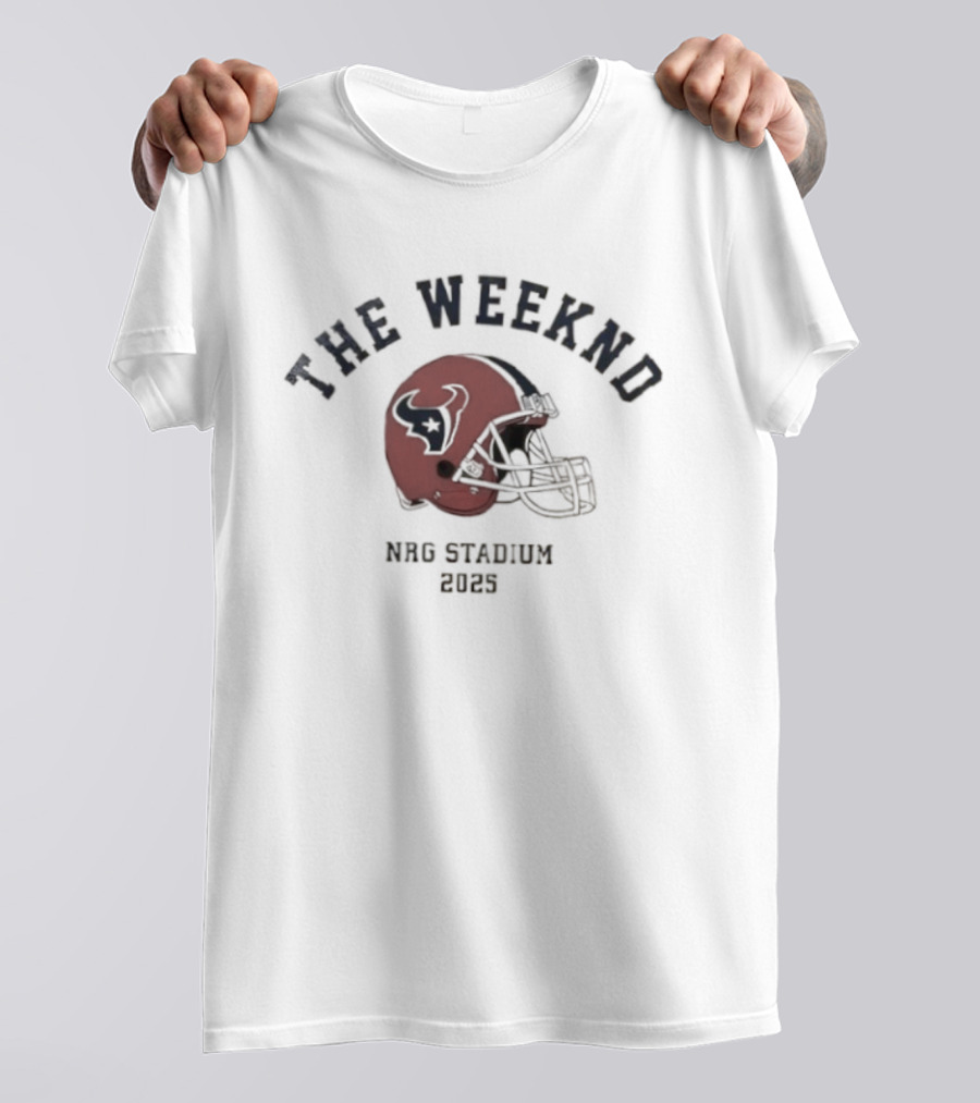 The Weeknd Houston Texans NRG Stadium 2023 Helmet T-Shirt