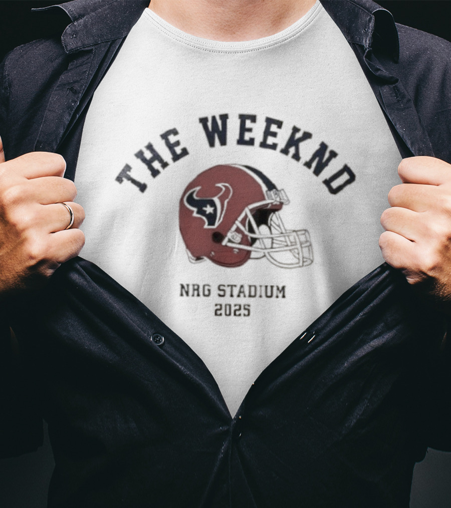 The Weeknd Houston Texans NRG Stadium 2023 Helmet T-Shirt