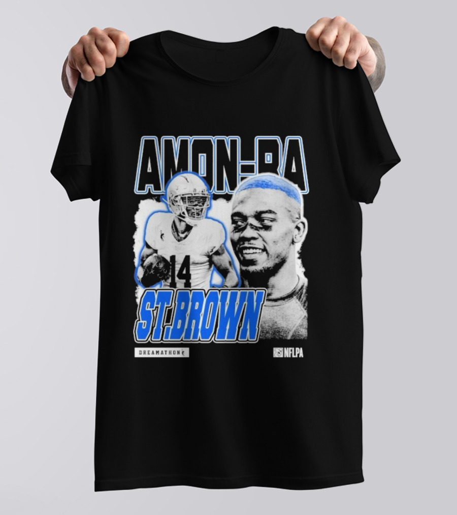 Amon-Ra St. Brown Dreamathon 14 Football Aesthetic T-Shirt