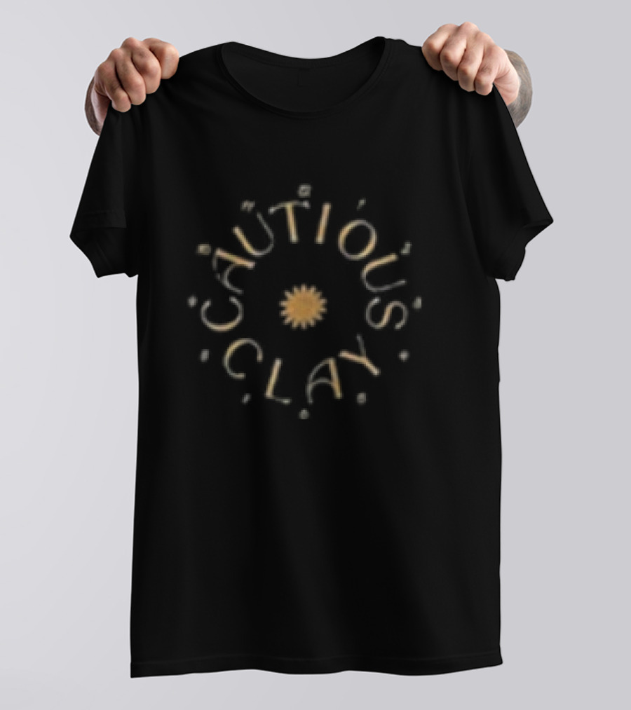 Cautious Clay The Hours Tour 2025 Sunburst Circular Text T-Shirt