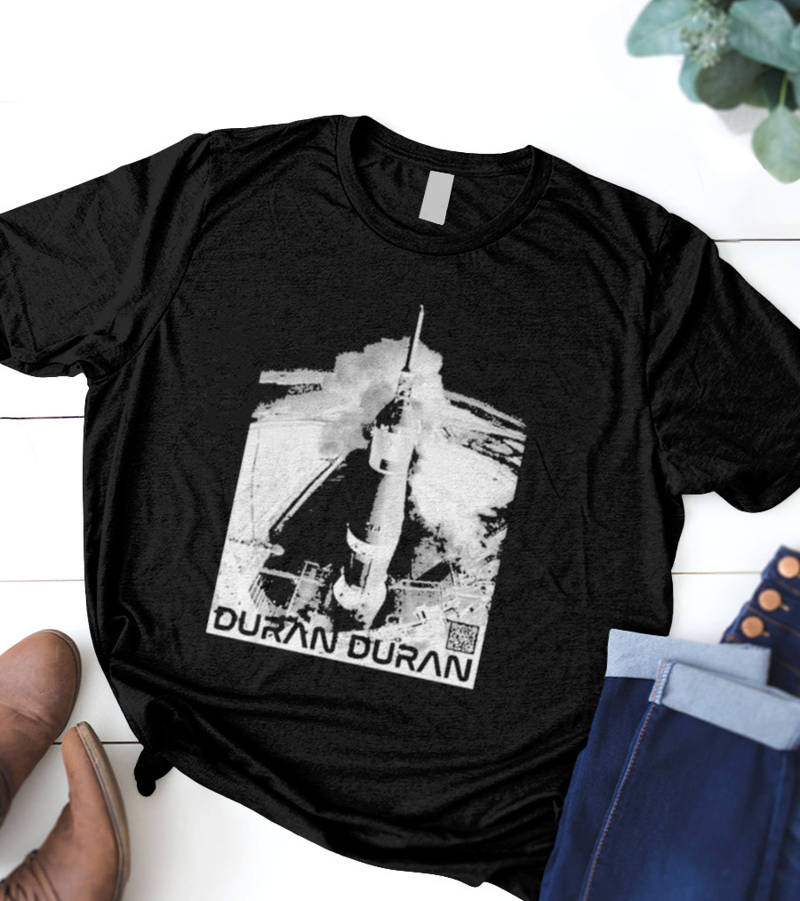 Duran Duran Rocket Launch Space Exploration Music Theme T-Shirt
