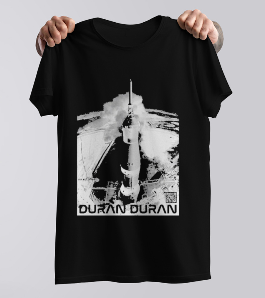 Duran Duran Rocket Launch Space Exploration Music Theme T-Shirt
