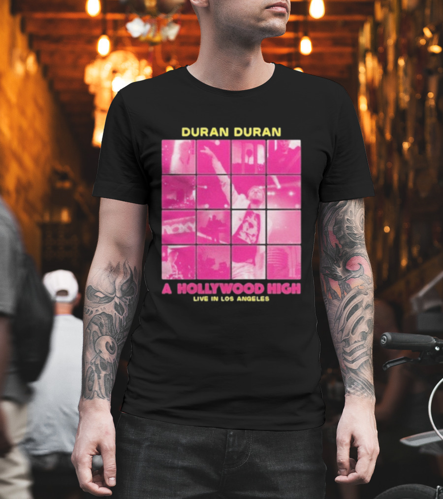 Duran Duran A Hollywood High Live In Los Angeles Concert Montage T-Shirt