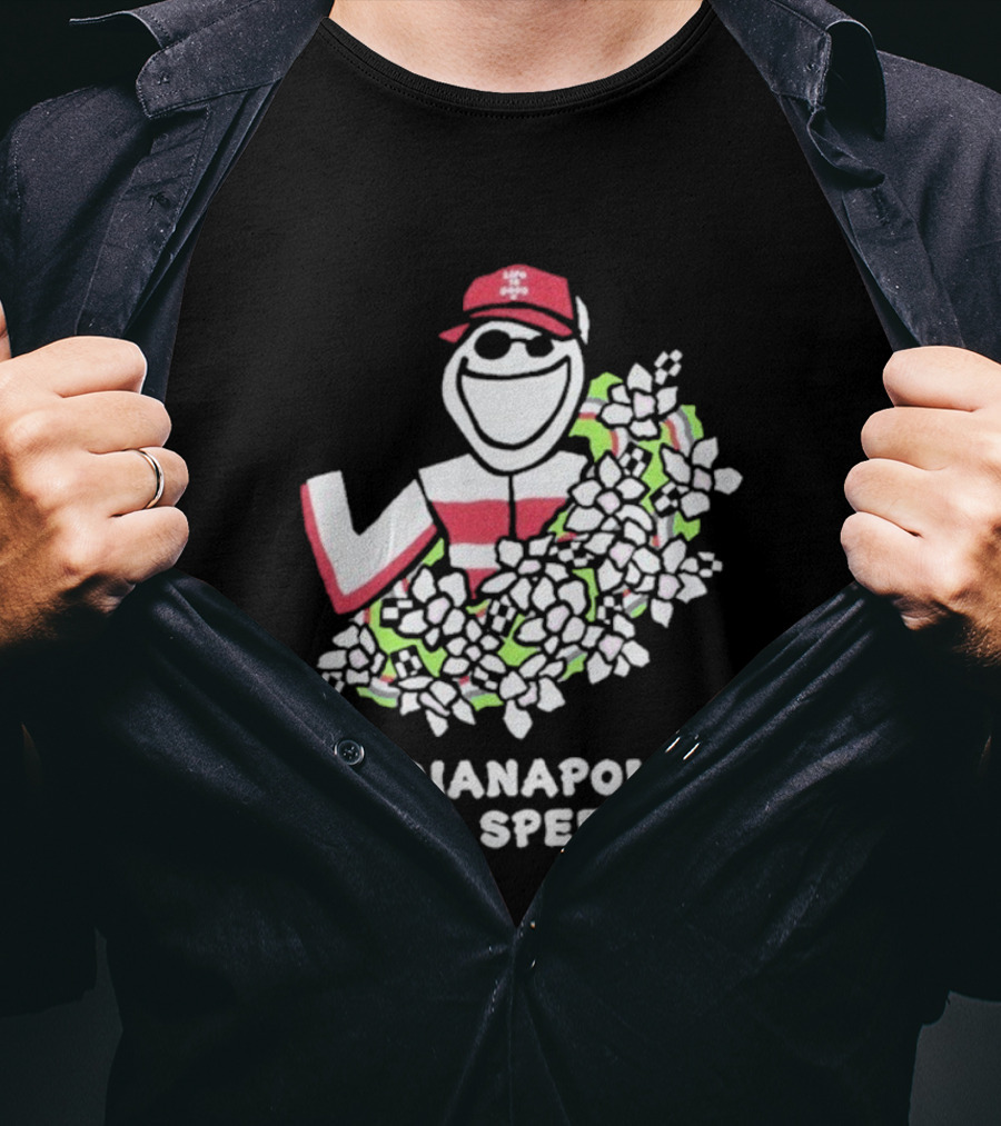 Indianapolis Motor Speedway Life Is Good Racing Wreath T-Shirt