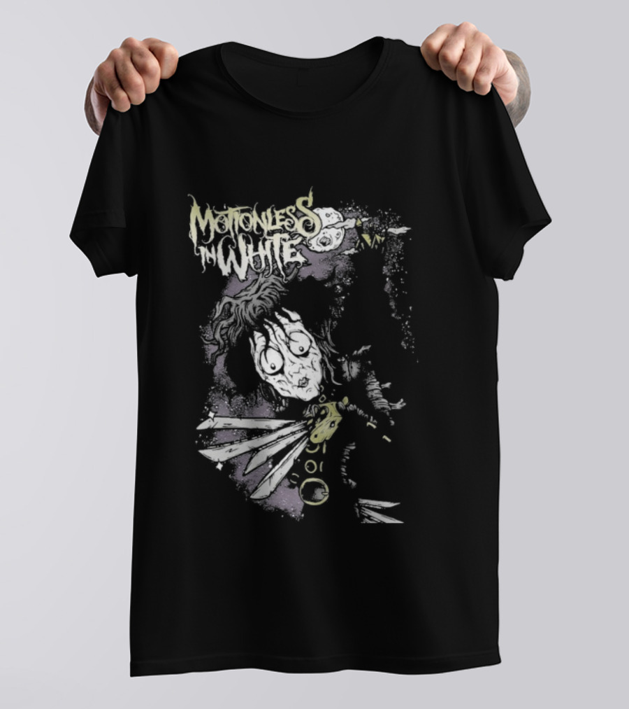 Motionless In White Edward Scissorhands Skeleton Punk Aesthetic T-Shirt