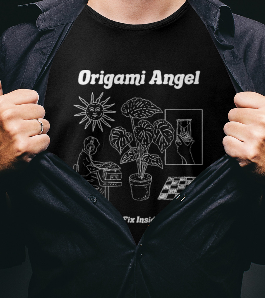 Origami Angel Nothing To Fix Inside My Brain Sun Plant Chess Hand T-Shirt