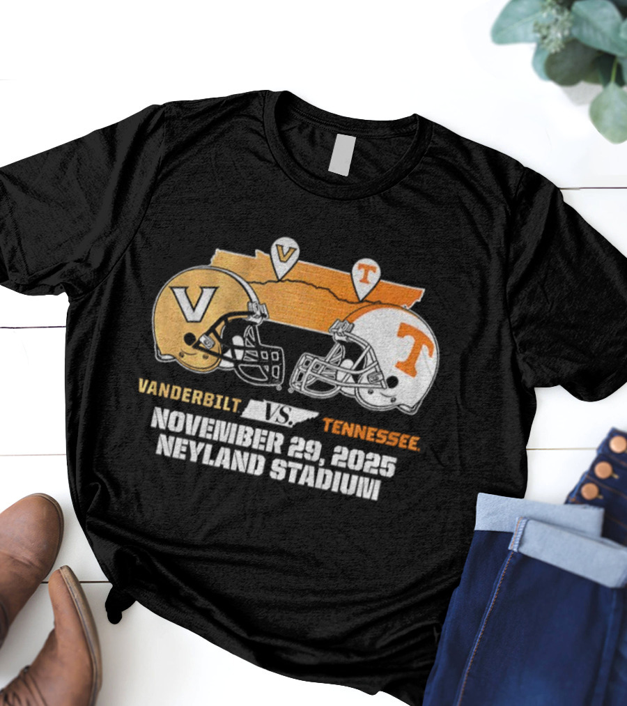 Tennessee Volunteers Vs Vanderbilt Commodores Football November 29 2025 Neyland Stadium T-Shirt