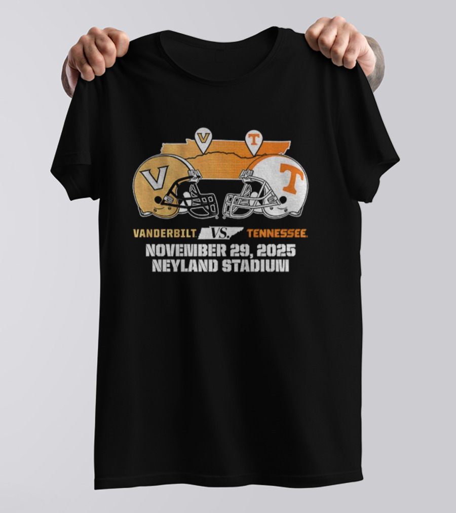 Tennessee Volunteers Vs Vanderbilt Commodores Football November 29 2025 Neyland Stadium T-Shirt