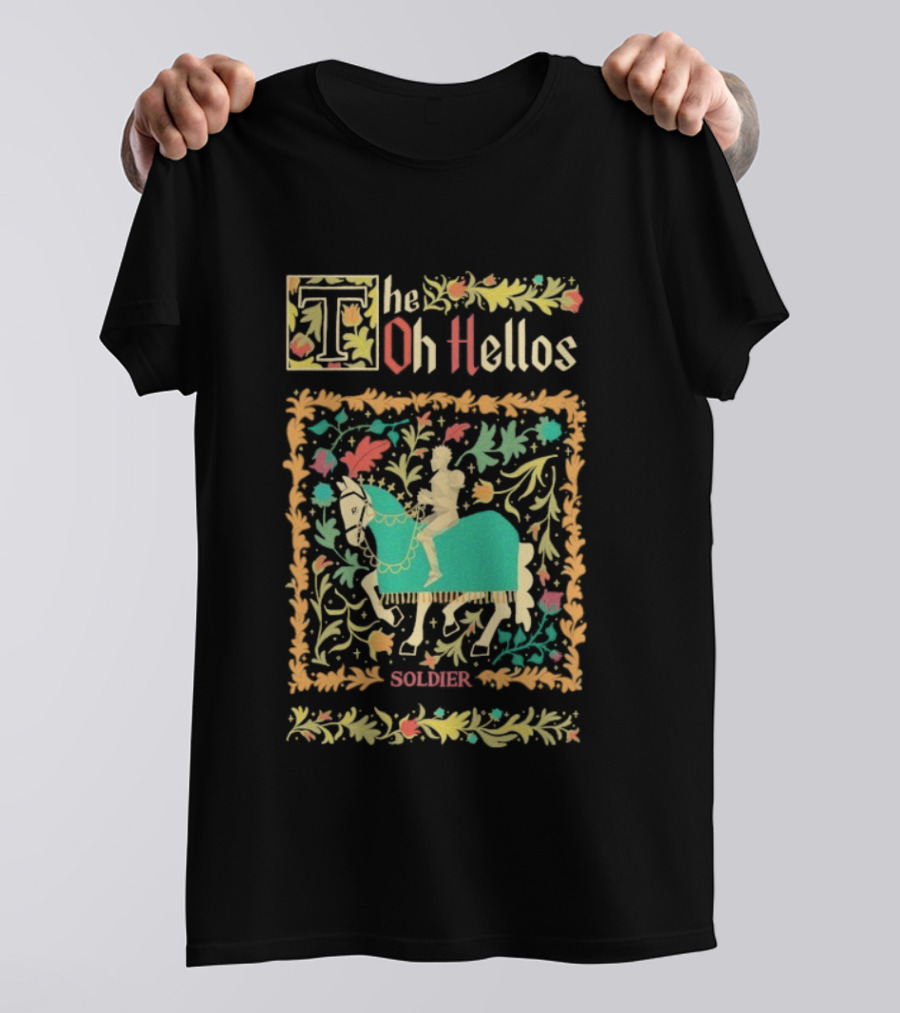 The Oh Hellos Soldier Floral Horse Rider T-Shirt