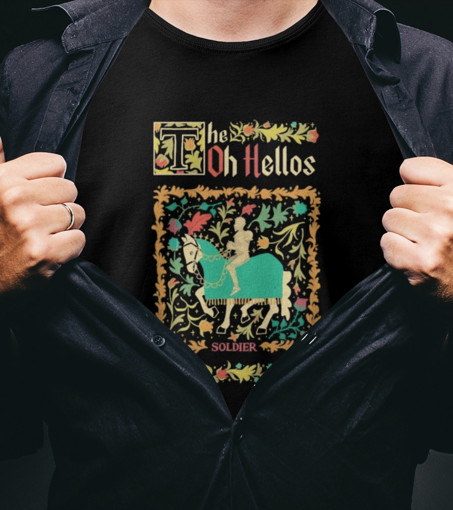 The Oh Hellos Soldier Floral Horse Rider T-Shirt