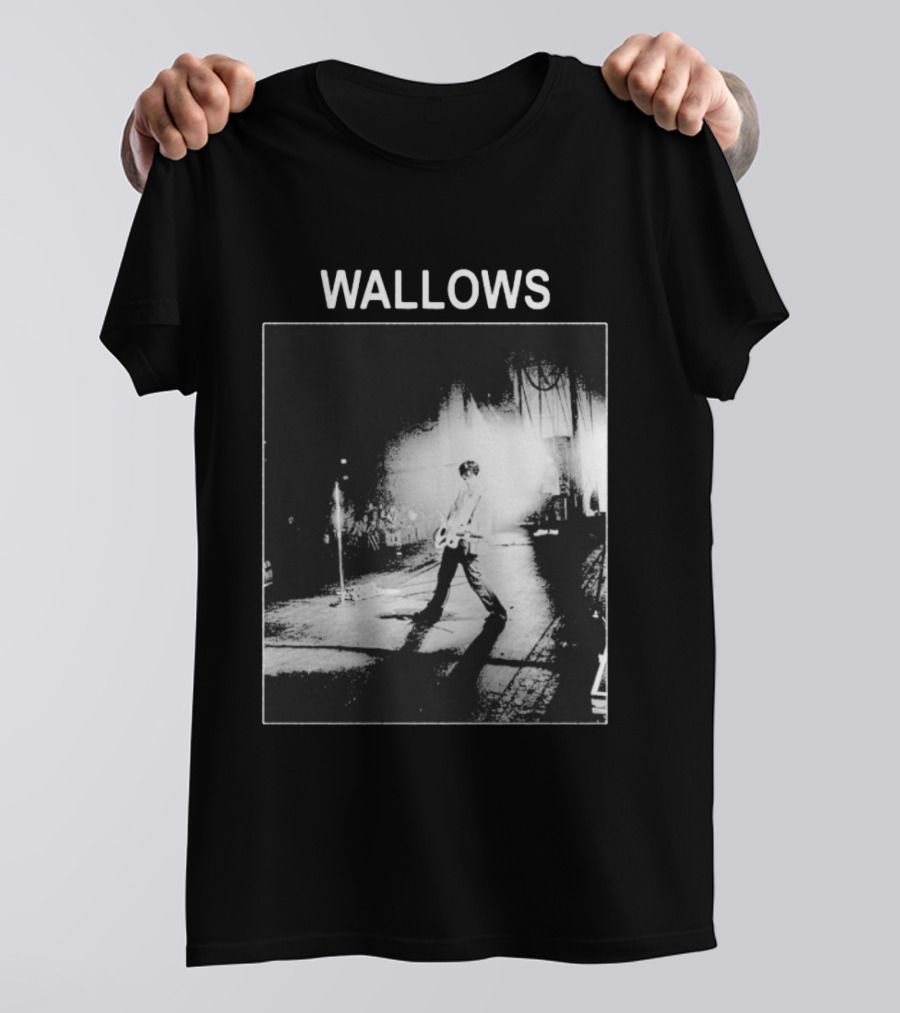 Wallows Concert Black And White Stage Performance Photo T-Shirt