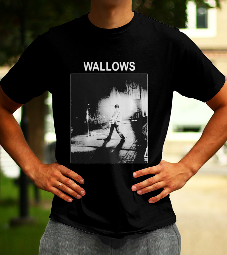 Wallows Concert Black And White Stage Performance Photo T-Shirt