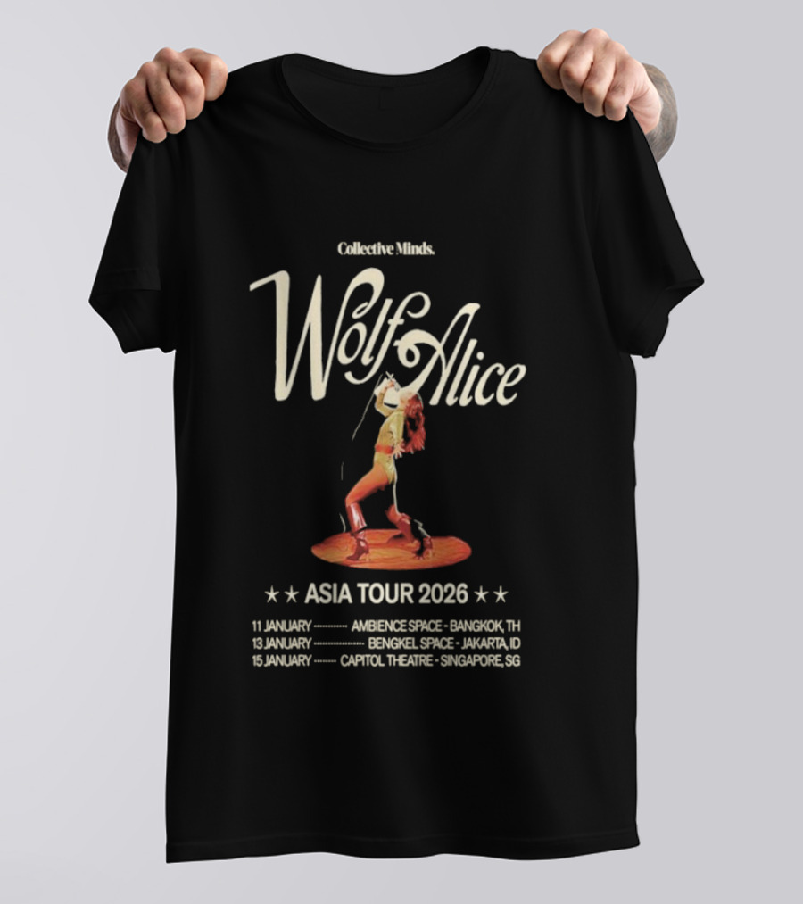 Collective Minds Wolf Alice Asia Tour 2026 Bangkok Jakarta Singapore T-Shirt