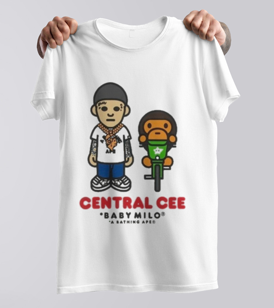 BAPE SYNA Central Cee Baby Milo A Bathing Ape Hip-Hop Streetwear Character T-Shirt