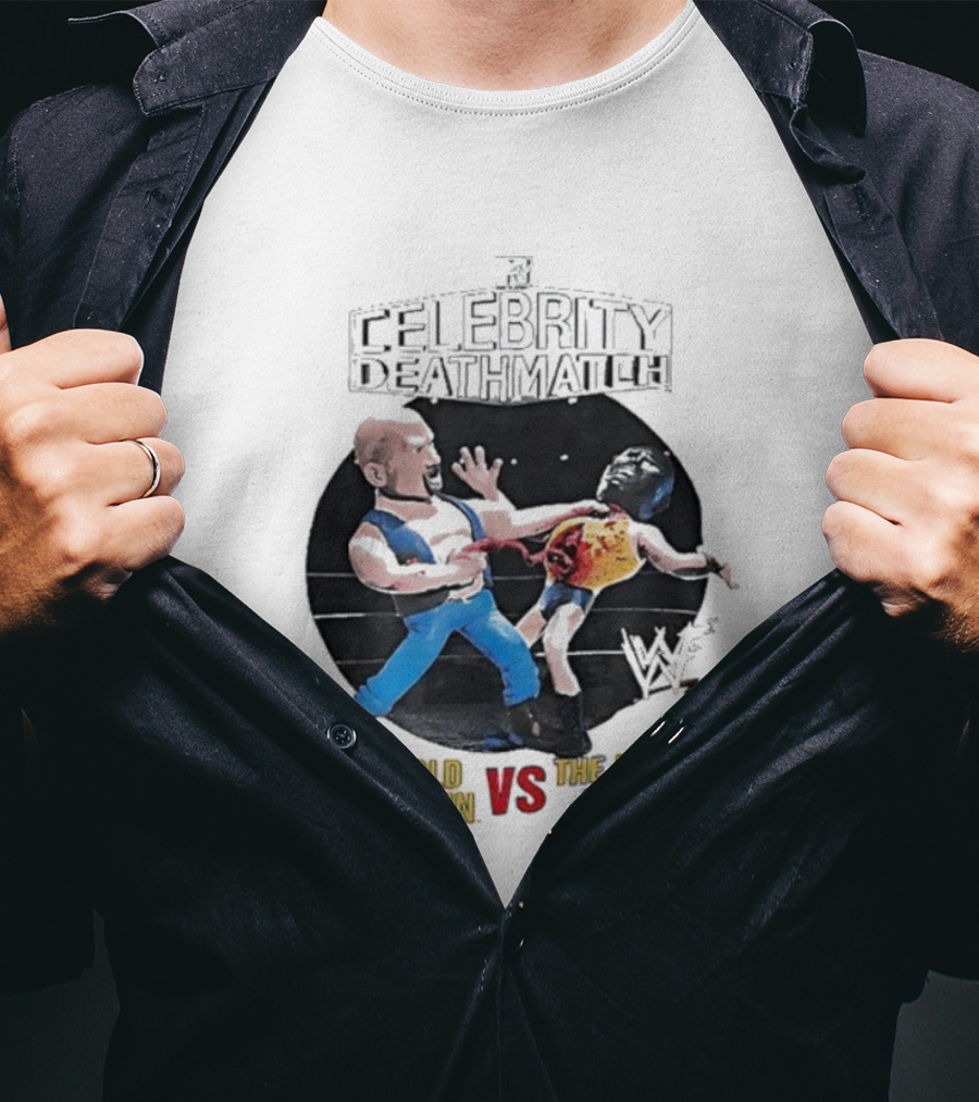 MTV Celebrity Deathmatch Stone Cold Steve Austin VS The Masked Avenger Showdown T-Shirt