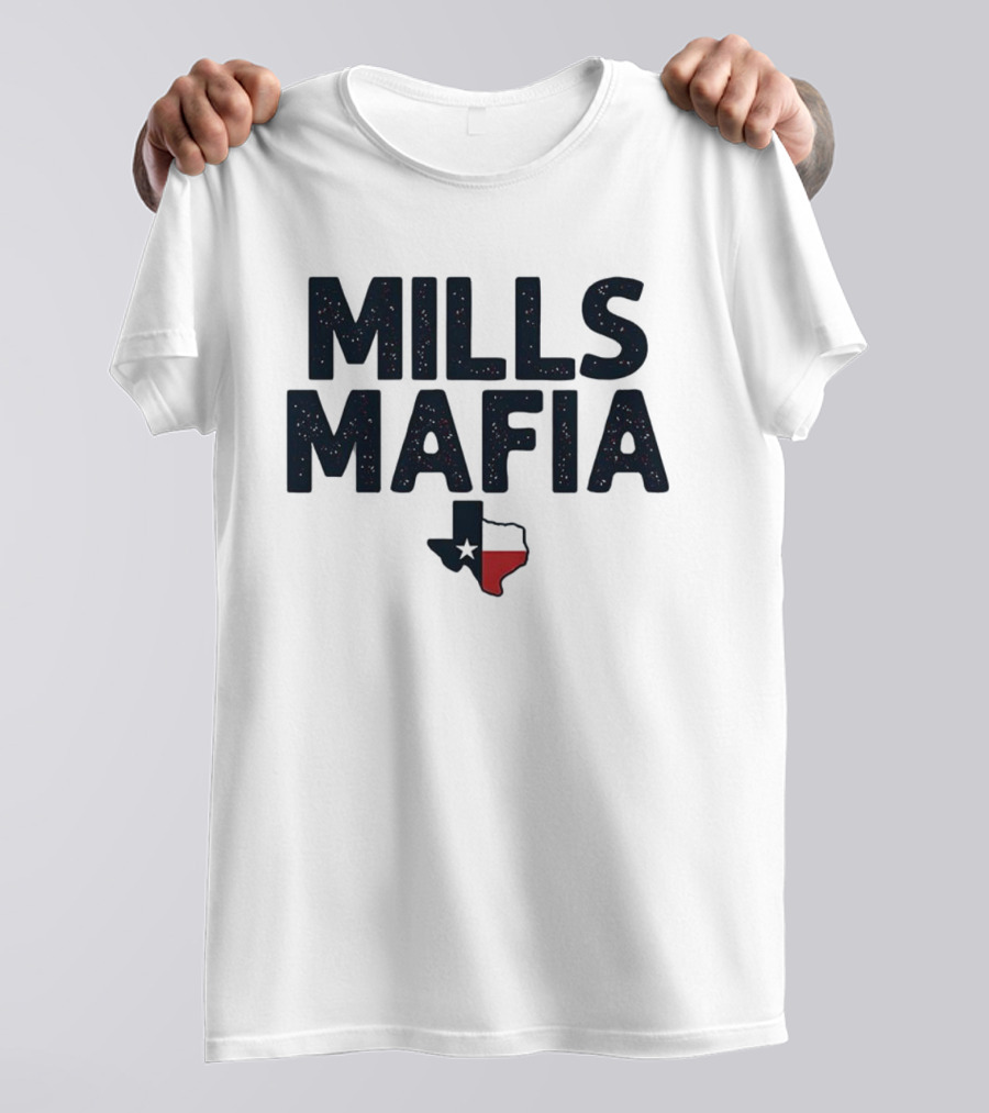 Mills Mafia Davis Mills Houston Texans Football Texas Map T-Shirt