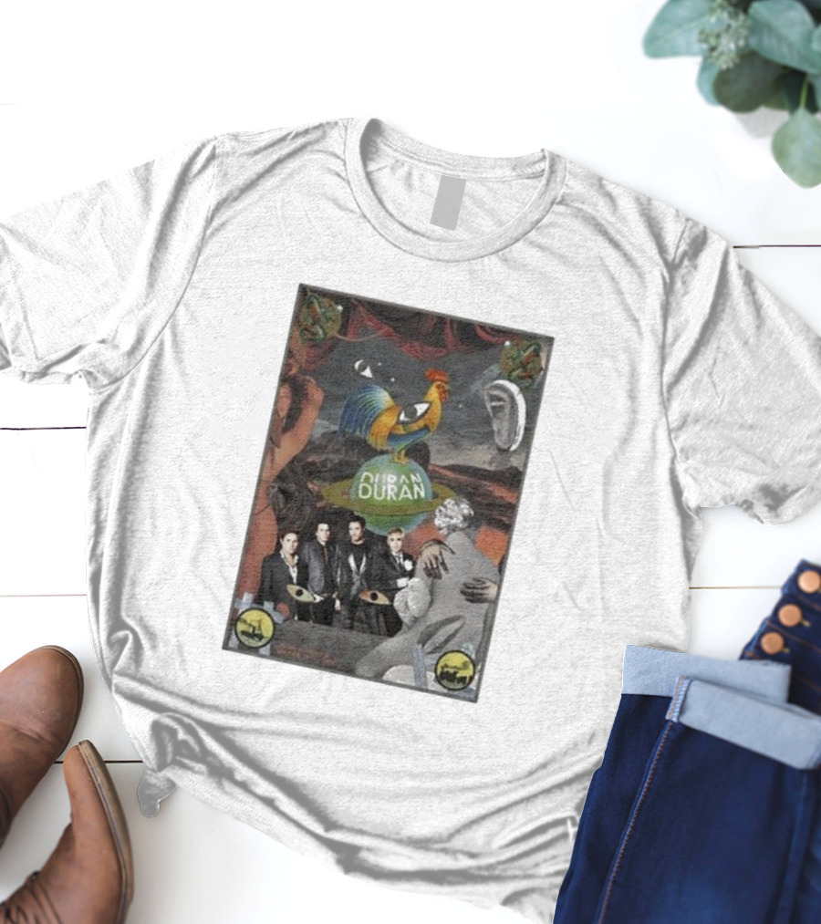 Duran Duran Yokoo Rooster Surreal Collage Vintage Style T-Shirt