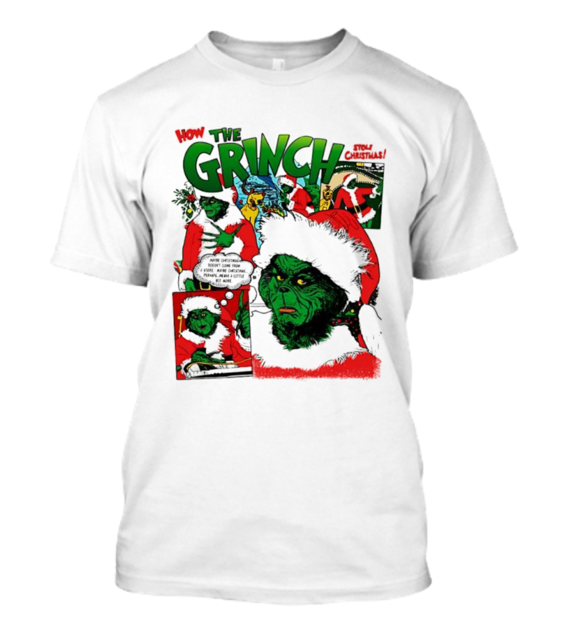 How The Grinch Stole Christmas Story Grinch Movie Scenes Holiday Style T-Shirt