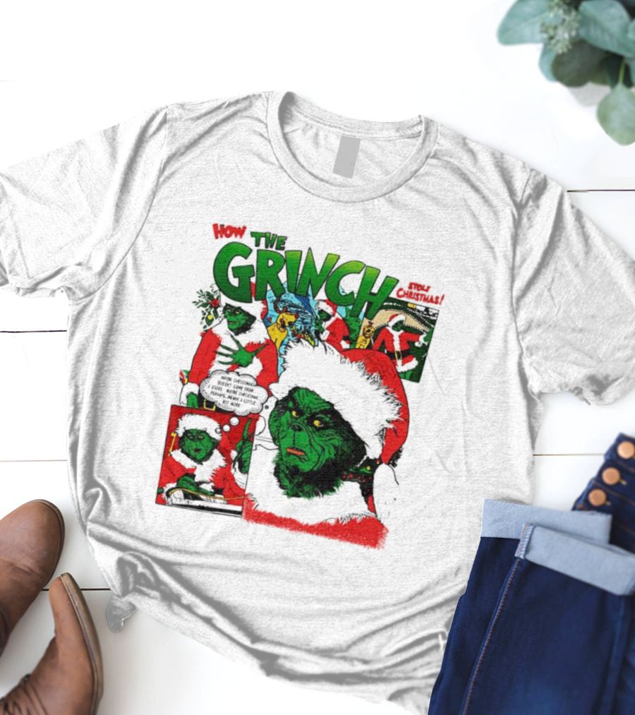 How The Grinch Stole Christmas Story Grinch Movie Scenes Holiday Style T-Shirt