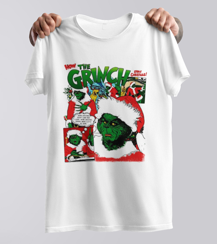 How The Grinch Stole Christmas Story Grinch Movie Scenes Holiday Style T-Shirt
