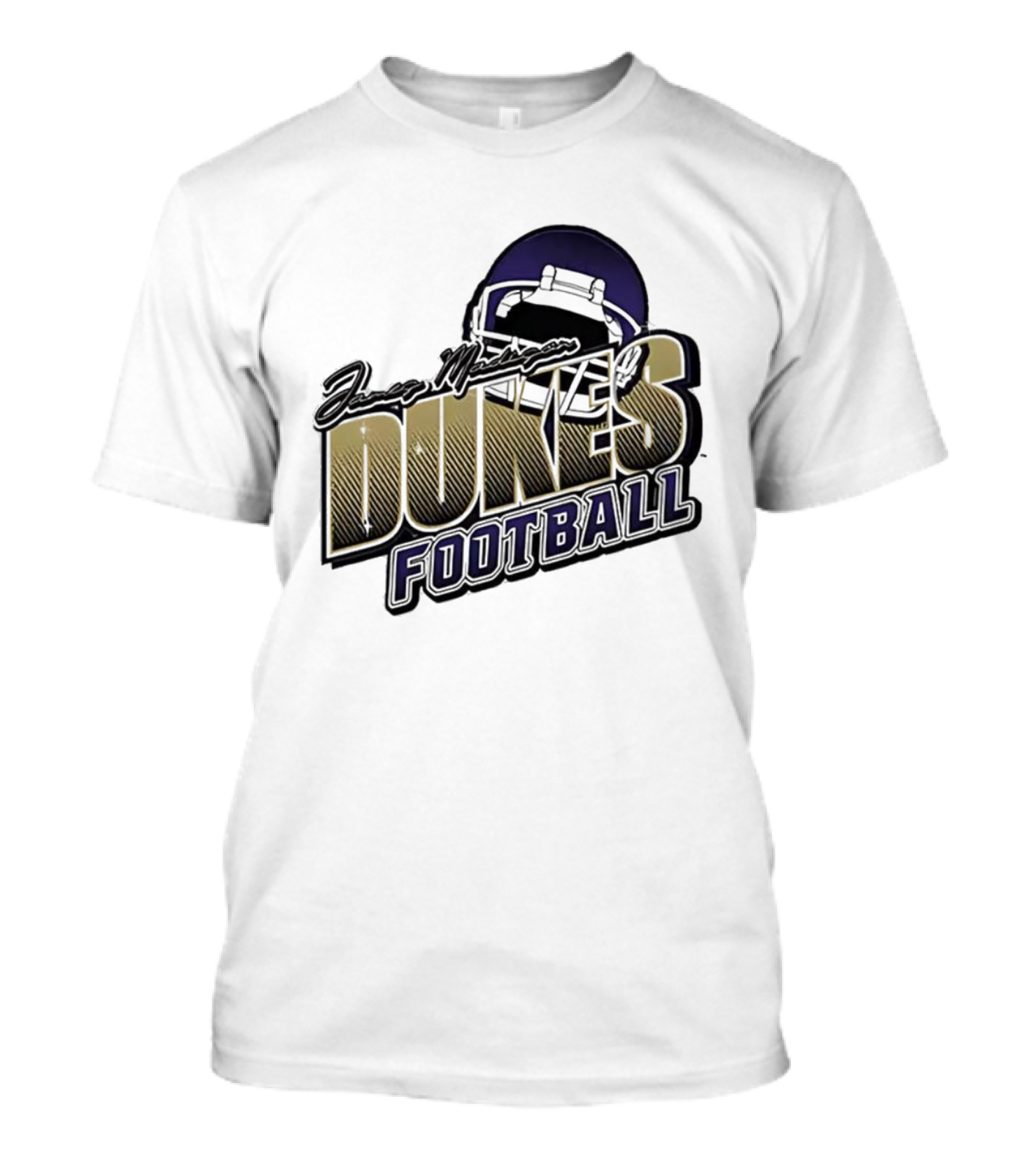 James Madison Dukes Football Helmet T-Shirt