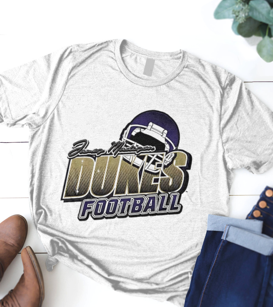 James Madison Dukes Football Helmet T-Shirt