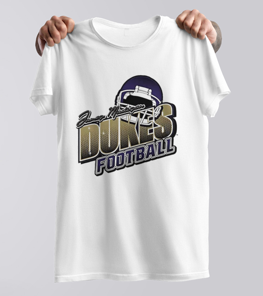 James Madison Dukes Football Helmet T-Shirt