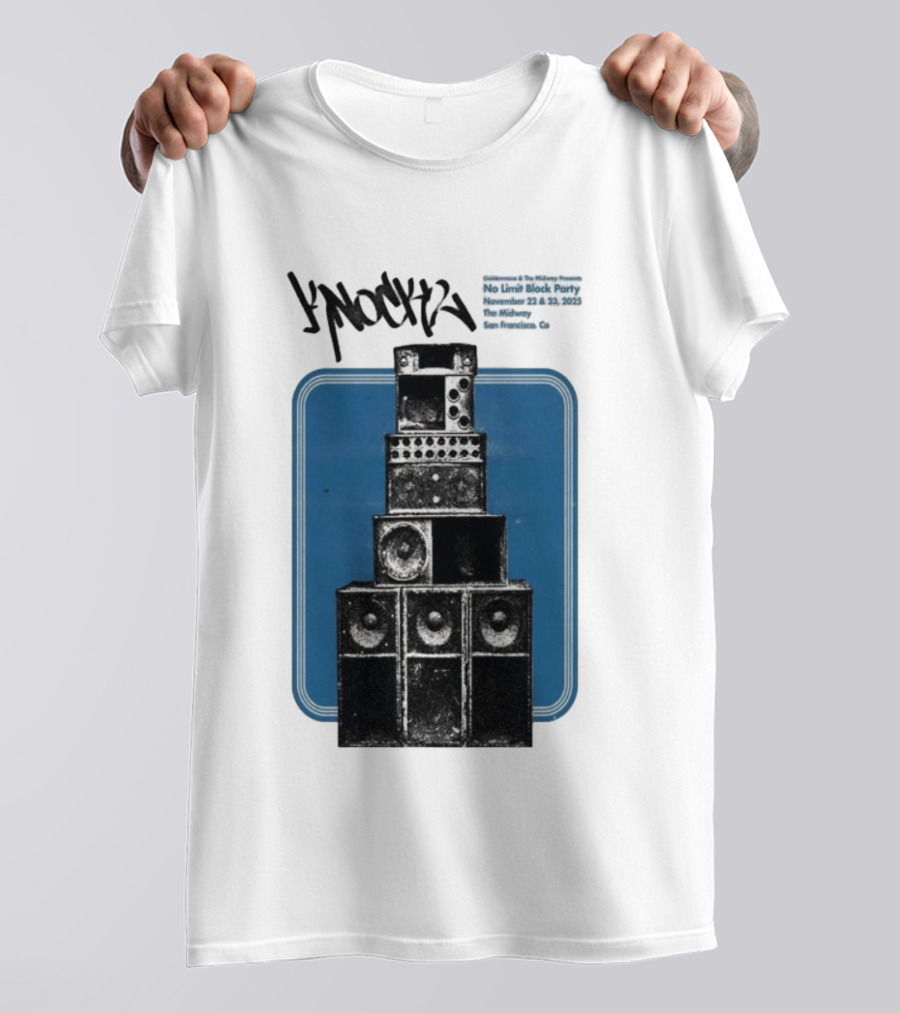 Knock2 No Limit Block Party November 22-23 2025 The Midway San Francisco CA T-Shirt