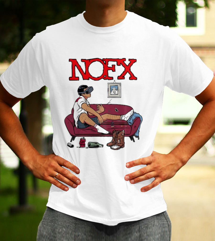 NOFX Virtual Reality Couch Boots T-Shirt