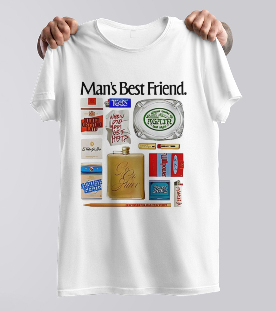 Sabrina Carpenter Man’s Best Friend 2025 Tour Go Juice Agajr Badge Never Getting Laid T-Shirt