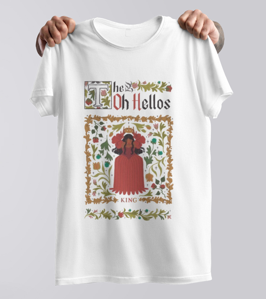 The Oh Hellos King Floral Artwork Print T-Shirt