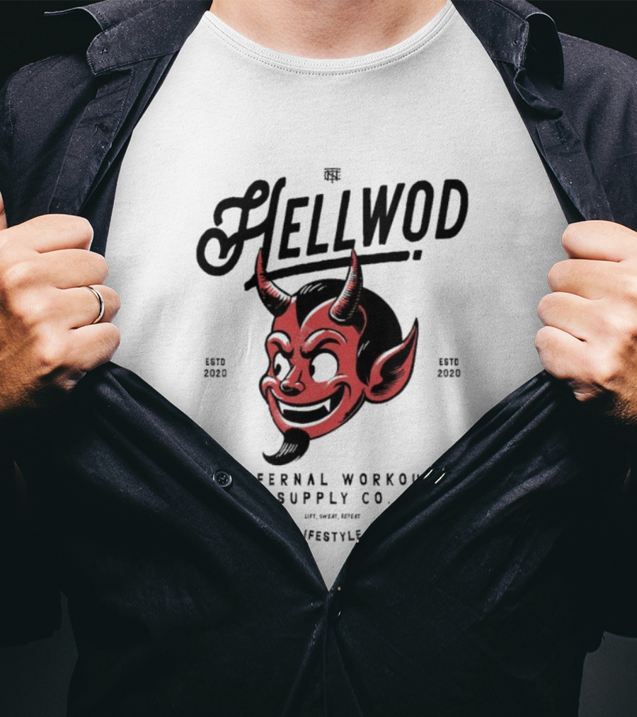 Hellwod Infernal Workout Supply Co Athleisure Lifestyle Culture Devil Est 2020 T-Shirt