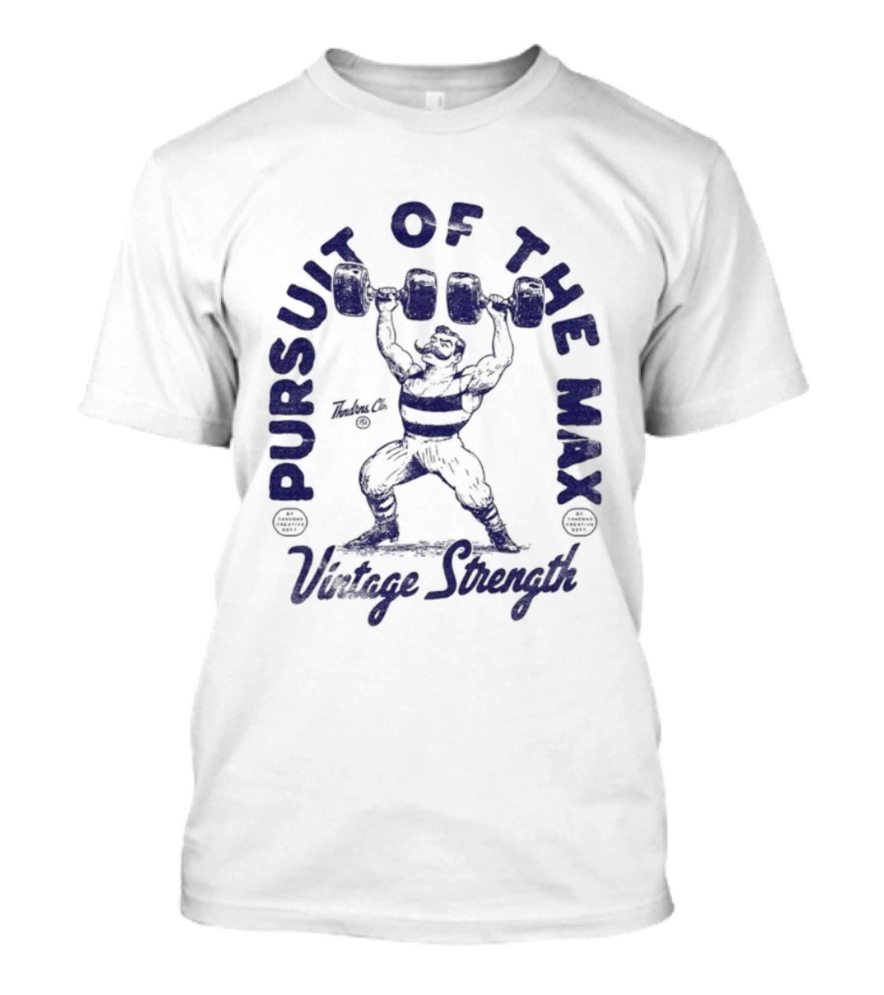 Pursuit Of The Max Vintage Strength Thundernoise Powerlifting Retro T-Shirt