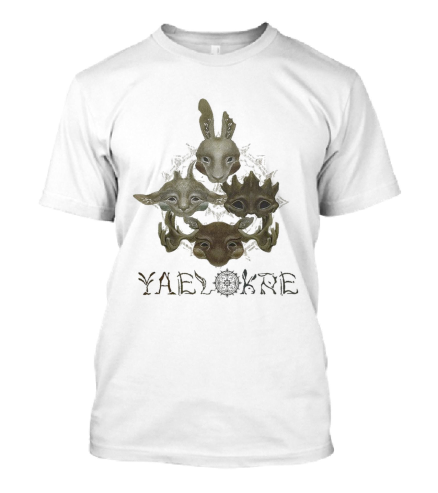 Yaelokre The Lark Rabbitology Fantasy Creature Circle T-Shirt